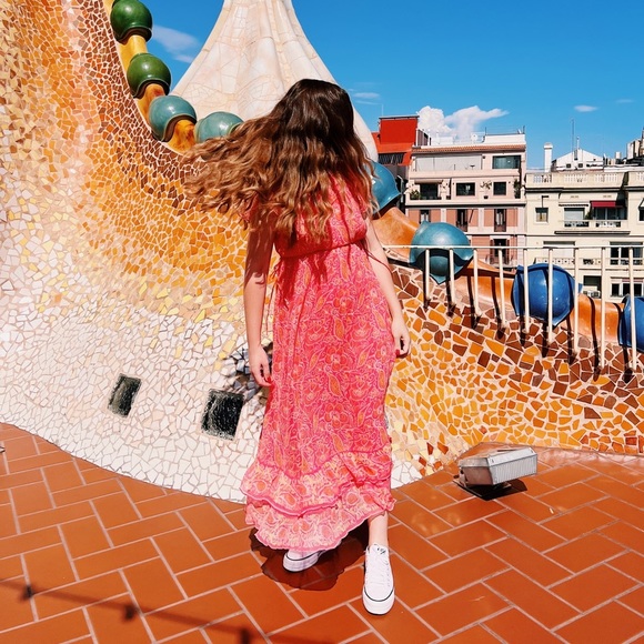 Cleobella Hannah Maxi Dress In Blossom Block Print - Picture 11 of 15